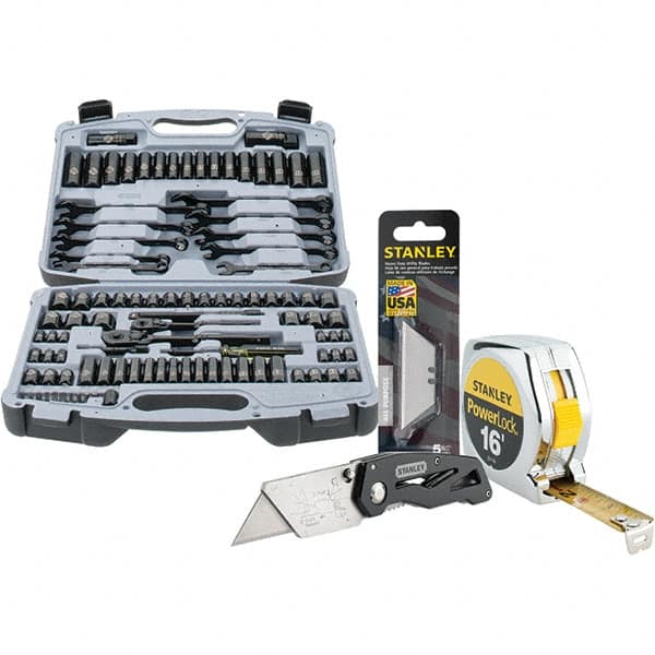 Stanley - Socket Sets Measurement Type: Inch/Metric Drive Size: 1/4, 3/8 - Makers Industrial Supply