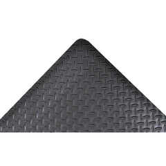 Anti-Fatigue Mat:  900.0000″ Length,  36.0000″ Wide,  1″ Thick,  Vinyl,  Beveled Edge,  Heavy Duty Diamond Plates,  Gray,  Dry