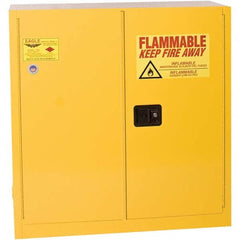 Eagle - Safety Cabinets Hazardous Chemical Type: Flammable and Combustible Liquids Color: Yellow - Makers Industrial Supply