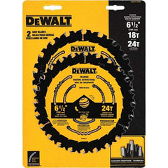 DeWALT - Wet & Dry-Cut Saw Blades   Blade Diameter (Inch): 6-1/2    Blade Material: Tungsten Carbide-Tipped - Makers Industrial Supply