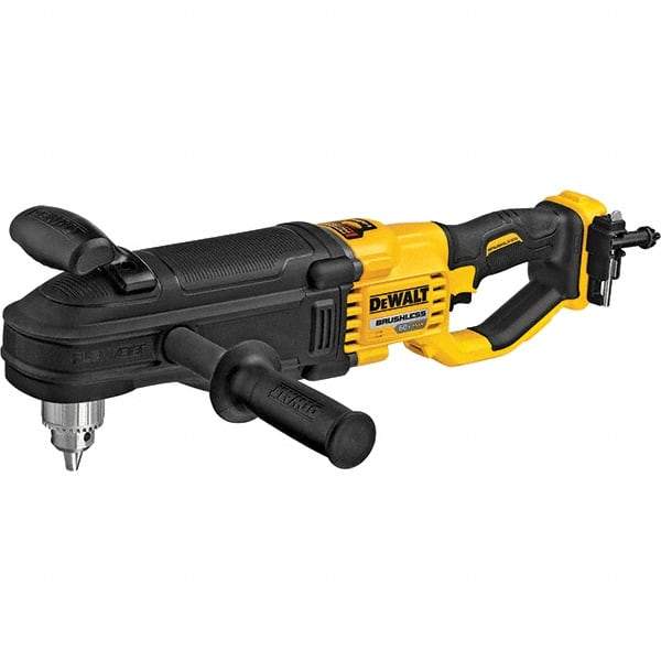 DeWALT - 60 Volt 1/2" Chuck Inline Handle Cordless Drill - 1320 RPM, Keyed Chuck, Reversible, Lithium-Ion Batteries Not Included - Makers Industrial Supply