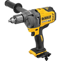 DeWALT - 60 Volt 1/2" Chuck Mid-Handle Cordless Drill - 600 RPM, Keyed Chuck, Reversible, Lithium-Ion Batteries Not Included - Makers Industrial Supply