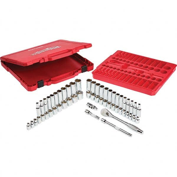 Milwaukee Tool - Socket Sets Measurement Type: Inch/Metric Drive Size: 3/8 - Makers Industrial Supply