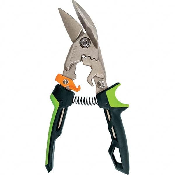 Fiskars - Snips Snip Type: Aviation Snip Cut Direction: Right - Makers Industrial Supply