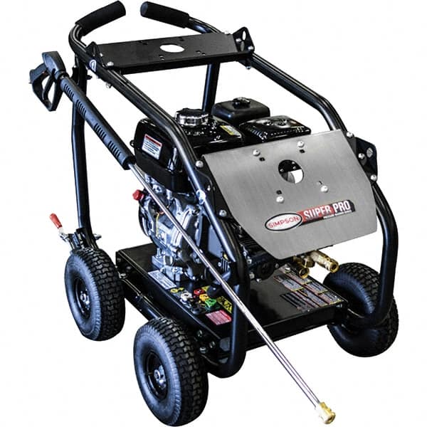 Simpson - Gas, 7.9 hp, 4,000 psi, 3.5 GPM, Cold Water Pressure Washer - AAA Triplex, 50' x 3/8" Hose - Makers Industrial Supply