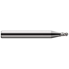 Harvey Tool - 0.045" Diam, 1.7mm LOC, 2 Flute Solid Carbide Ball End Mill - Exact Industrial Supply