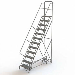 TRI-ARC - Rolling & Wall Mounted Ladders & Platforms Type: All-Directional Ladder Style: Rolling Safety Ladder - Makers Industrial Supply