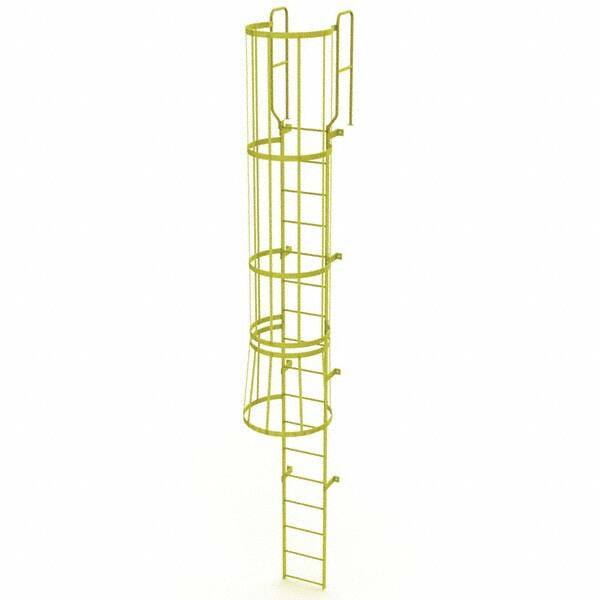 TRI-ARC - Rolling & Wall Mounted Ladders & Platforms Type: Fixed Ladder Style: Safety Cage - Makers Industrial Supply