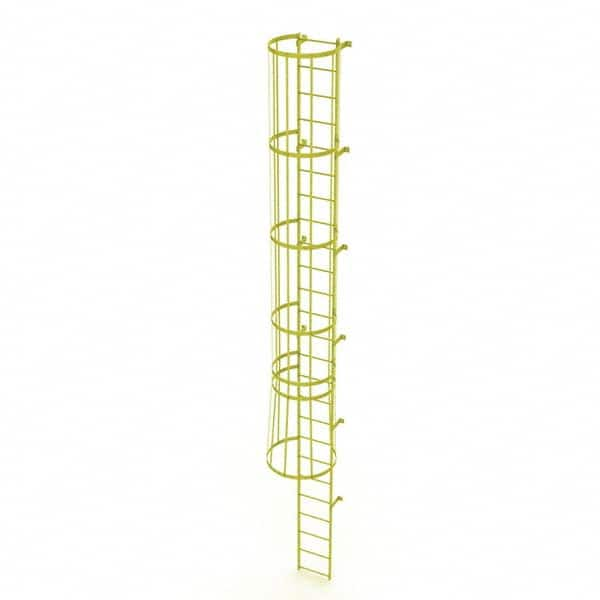 TRI-ARC - Rolling & Wall Mounted Ladders & Platforms Type: Fixed Ladder Style: Safety Cage - Makers Industrial Supply