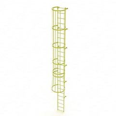 TRI-ARC - Rolling & Wall Mounted Ladders & Platforms Type: Fixed Ladder Style: Safety Cage - Makers Industrial Supply