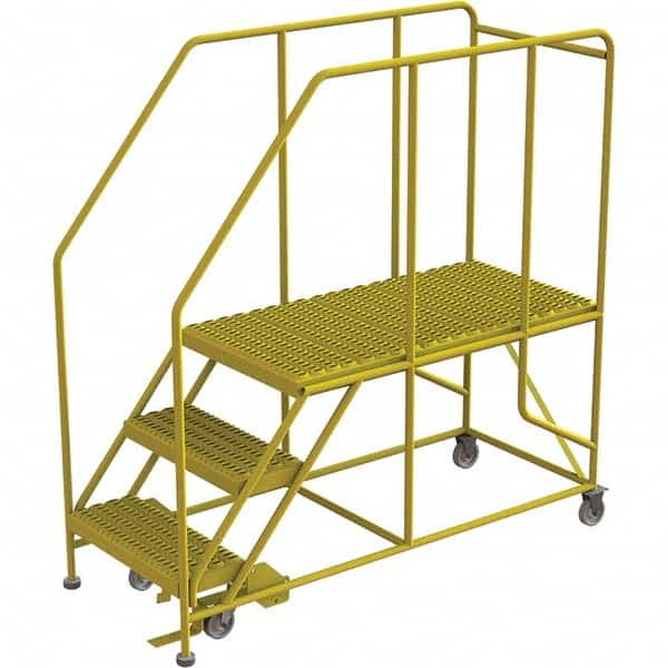 TRI-ARC - Rolling & Wall Mounted Ladders & Platforms Type: Rolling Work Platform Style: Steel Work Platform - Makers Industrial Supply