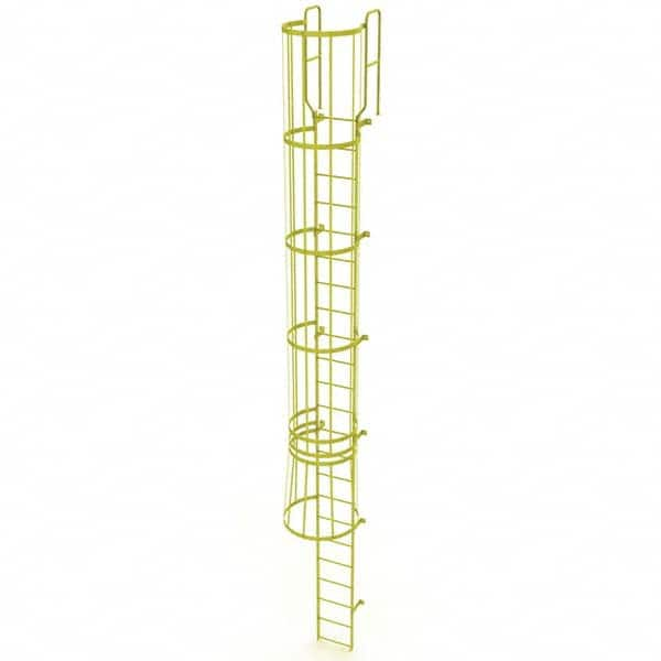 TRI-ARC - Rolling & Wall Mounted Ladders & Platforms Type: Fixed Ladder Style: Safety Cage - Makers Industrial Supply