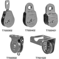 Campbell - Blocks & Pulleys Type: Steel Pulley Rope Type: Fibrous - Makers Industrial Supply