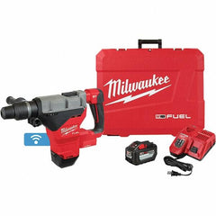 Milwaukee Tool - 18 Volt 1-3/4" SDS Max Chuck Cordless Rotary Hammer - 2900 BPM, 380 RPM, Reversible - Makers Industrial Supply