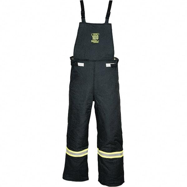 Oberon - Size 3-XL, Black, Zippered with Flap, Arc Flash Bib Overall - 54" Chest, Aramid - Makers Industrial Supply