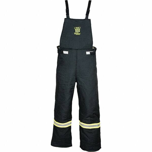 Oberon - Size 5XL, Black, Zippered with Flap, Arc Flash Bib Overall - 62" Chest, Aramid - Makers Industrial Supply