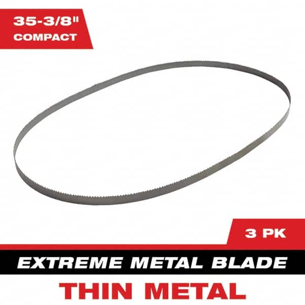 Milwaukee Tool - 2' 11-3/8" x 0.8" x 0.02" 12-14 TPI Bi-Metal Portable Band Saw Blade - Makers Industrial Supply