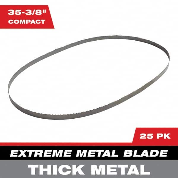 Milwaukee Tool - 2' 11-3/8" x 0.8" x 0.02" 8-10 TPI Bi-Metal Portable Band Saw Blade - Makers Industrial Supply