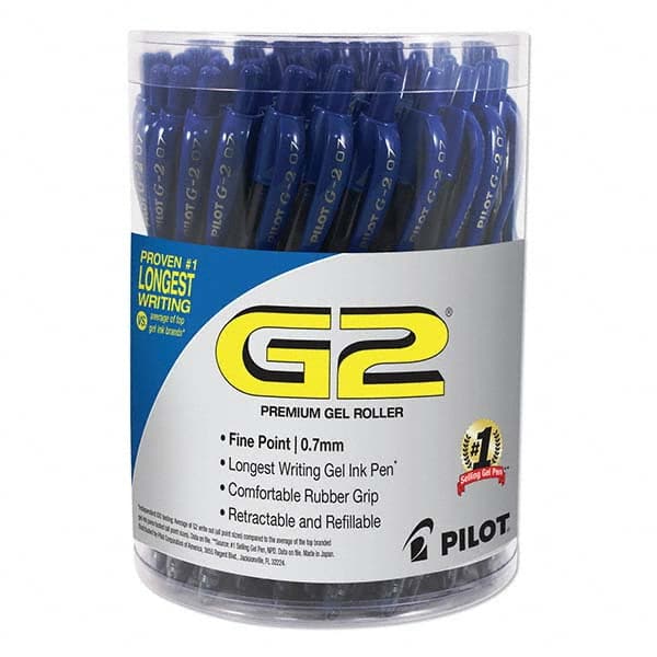 Pilot - Pens & Pencils Type: Gel Roller Ball Pen Color: Blue - Makers Industrial Supply