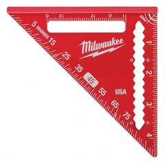 Milwaukee Tool - Rafter Squares Type: Rafter Square Blade Length (Inch): 4-1/2 - Makers Industrial Supply