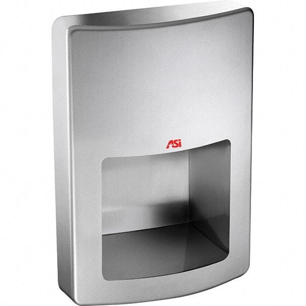 ASI-American Specialties, Inc. - 1000 Watt Satin Stainless Steel Finish Electric Hand Dryer - 240 Volts, 4.2 Amps, 11" Wide x 15-1/2" High x 5-23/32" Deep - Makers Industrial Supply