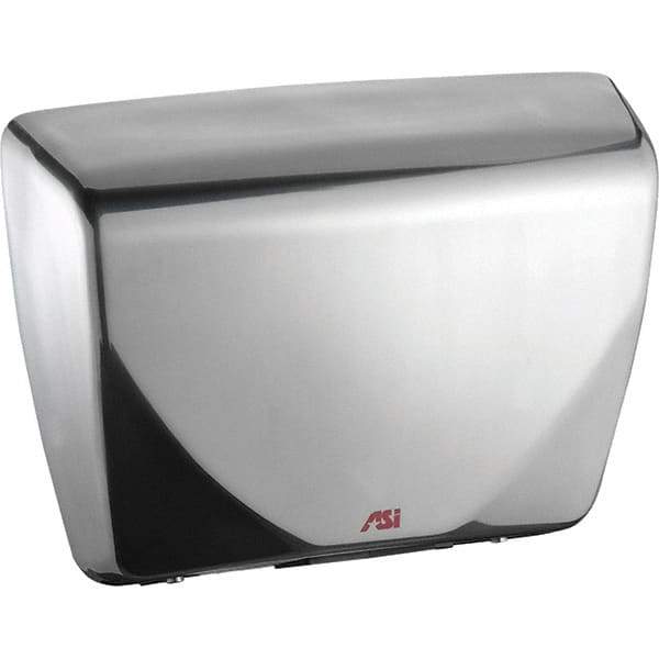 ASI-American Specialties, Inc. - 2200 Watt Satin Stainless Steel Finish Electric Hand Dryer - 100-240 Volts, 18.3 Amps, 14-7/16" Wide x 10-13/16" High x 3-15/16" Deep - Makers Industrial Supply