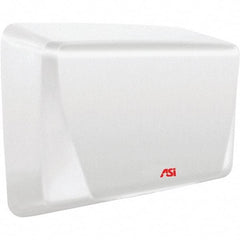 ASI-American Specialties, Inc. - 1000 Watt White Finish Electric Hand Dryer - 277 Volts, 5.2 Amps, 10-5/8" Wide x 8-15/32" High x 4" Deep - Makers Industrial Supply