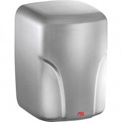 ASI-American Specialties, Inc. - 1600 Watt Satin Stainless Steel Finish Electric Hand Dryer - 110/120 Volts, 14.6 Amps, 8-1/16" Wide x 11-19/64" High x 7-5/64" Deep - Makers Industrial Supply