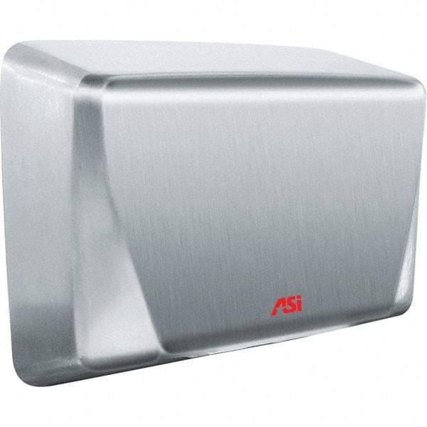 ASI-American Specialties, Inc. - 1000 Watt Satin Stainless Steel Finish Electric Hand Dryer - 277 Volts, 5.2 Amps, 10-5/8" Wide x 8-15/32" High x 4" Deep - Makers Industrial Supply