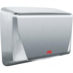 ASI-American Specialties, Inc. - 1000 Watt Satin Stainless Steel Finish Electric Hand Dryer - 115-120 Volts, 10.4 Amps, 10-5/8" Wide x 8-15/32" High x 4" Deep - Makers Industrial Supply