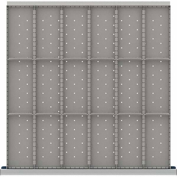 LISTA - 18-Compartment Drawer Divider Layout for 3.15" High Drawers - Makers Industrial Supply