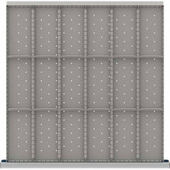 LISTA - 18-Compartment Drawer Divider Layout for 3.15" High Drawers - Makers Industrial Supply