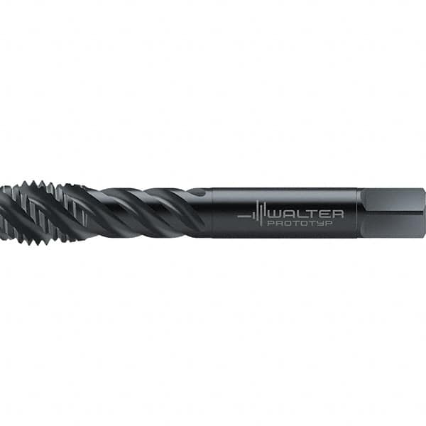 Walter-Prototyp - 3/4-10 UNC 4 Flute 2BX Semi-Bottoming Spiral Flute Tap - High Speed Steel, Oxide Finish, 125mm OAL, Right Hand Flute, Right Hand Thread, Series TC142 - Makers Industrial Supply