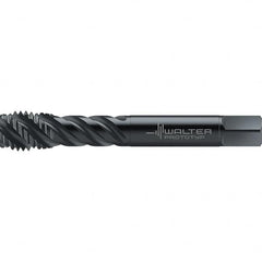 Walter-Prototyp - 3/4-10 UNC 4 Flute 2BX Semi-Bottoming Spiral Flute Tap - High Speed Steel, Oxide Finish, 125mm OAL, Right Hand Flute, Right Hand Thread, Series TC142 - Makers Industrial Supply