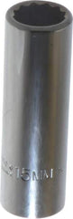 Proto - 3/8" Drive, Deep Hand Socket - 12 Points, 2-3/4" OAL, Chrome Finish - Makers Industrial Supply