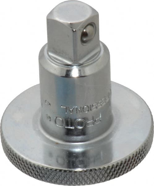 Proto - 3/8" Drive Round Head Ratchet Spinner - Chrome Finish, 1-1/2" OAL, Knurled Head - Makers Industrial Supply