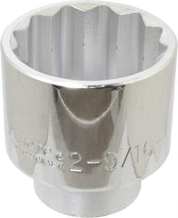 Proto - 2-9/16", 1" Drive, Standard Hand Socket - 12 Points, 4-1/8" OAL - Makers Industrial Supply