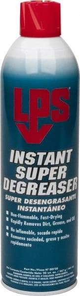 LPS - 20 oz Aerosol Cleaner/Degreaser - Aerosol, Nonchlorinated, Unscented - Makers Industrial Supply