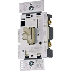 Hubbell Wiring Device-Kellems - 1 Pole, 120 VAC, 5 Amp, Residential Grade Toggle Dimmer Switch - Makers Industrial Supply