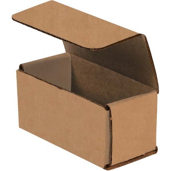 Made in USA - Pack of (50), 2" Wide x 4" Long x 2" High Corrugated Shipping Boxes - Makers Industrial Supply