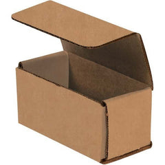 Made in USA - Pack of (50), 2" Wide x 4" Long x 2" High Corrugated Shipping Boxes - Makers Industrial Supply