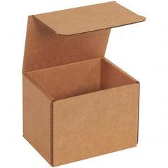 Made in USA - Pack of (50), 4" Wide x 5" Long x 4" High Corrugated Shipping Boxes - Makers Industrial Supply