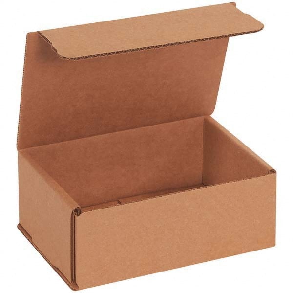 Made in USA - Pack of (50), 4-1/2" Wide x 6-1/2" Long x 2-1/2" High Corrugated Shipping Boxes - Makers Industrial Supply