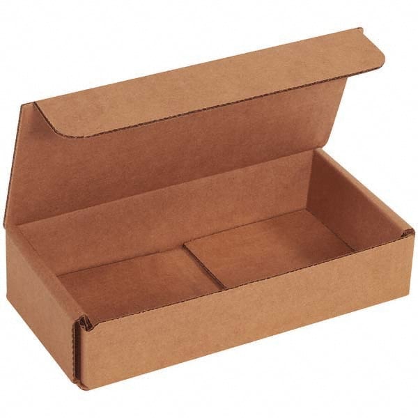 Made in USA - Pack of (50), 3-1/4" Wide x 6-1/2" Long x 1-1/4" High Corrugated Shipping Boxes - Makers Industrial Supply