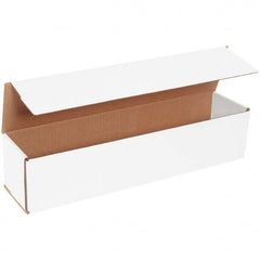 Made in USA - Pack of (50), 4" Wide x 20" Long x 4" High Corrugated Shipping Boxes - Makers Industrial Supply