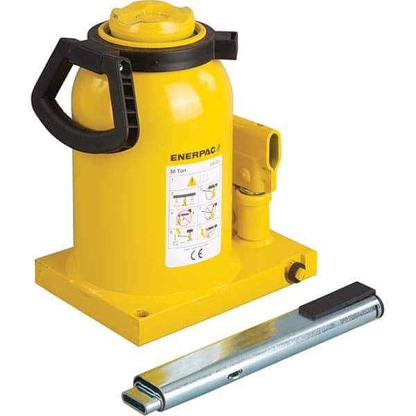 Enerpac - Manual Bottle, Screw, Ratchet & Hydraulic Jacks Type: Hydraulic Bottle Jack Load Capacity (Ton): 30 (Inch) - Makers Industrial Supply