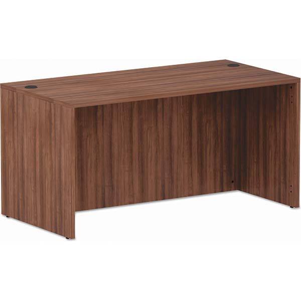 ALERA - Office Desks Type: Straight Front Desk Shell Color: Modern Walnut - Makers Industrial Supply