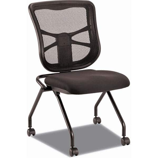 ALERA - Folding Chairs Material: Fabric Color: Black - Makers Industrial Supply