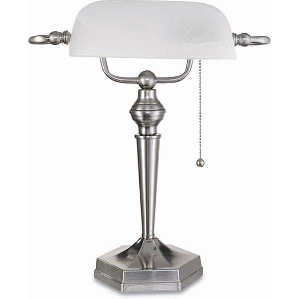 ALERA - Task Lights Fixture Type: Desk Color: Brushed Nickel - Makers Industrial Supply