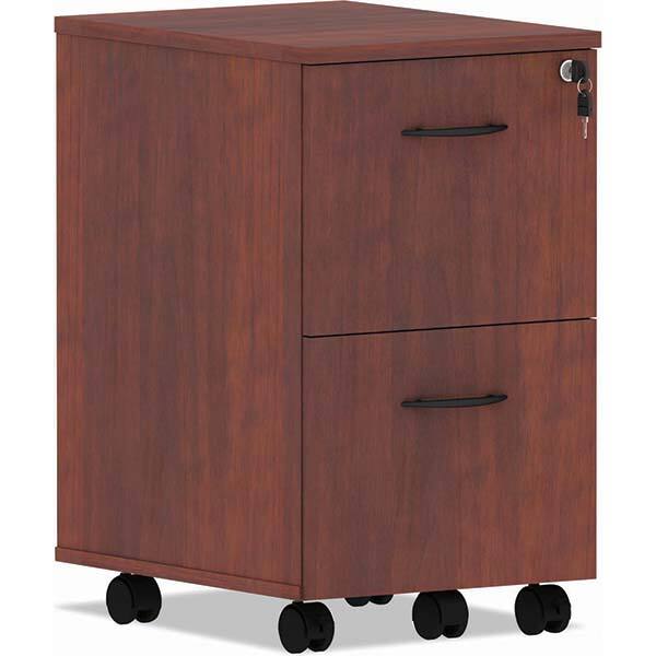 ALERA - File Cabinets & Accessories Type: Vertical Pedestal w/Wheels Number of Drawers: 2 - Makers Industrial Supply